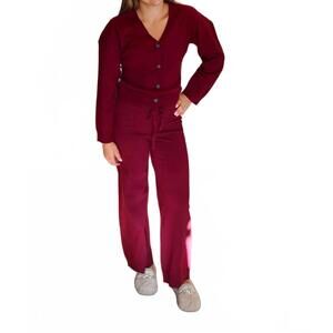 NEW CHASER maison cardi sweater in fig